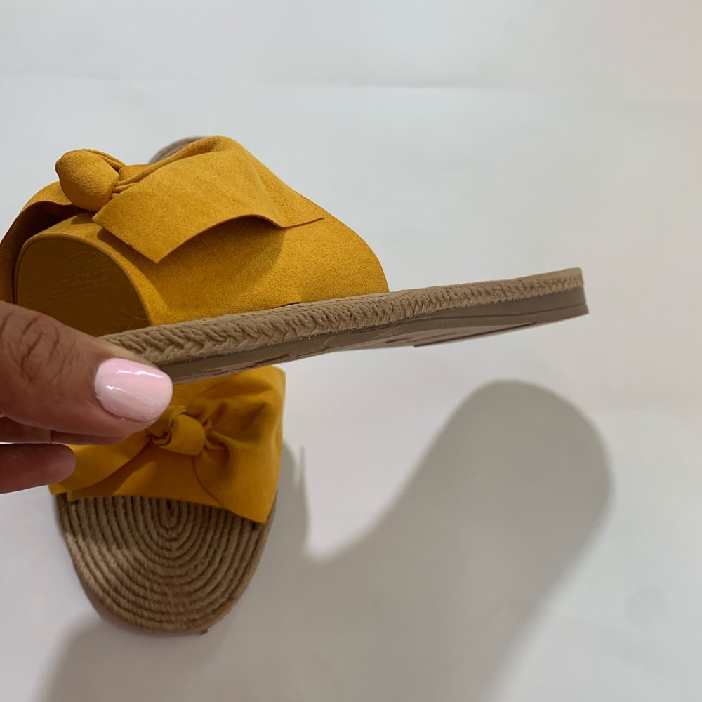 Bow Detail Espadrille Slide Sandals - Picture 6 of 6